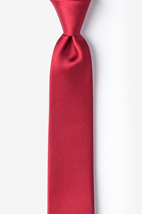 Burgundy Tie For Boys