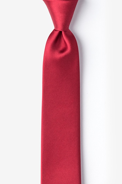 Burgundy Silk Burgundy Tie For Boys