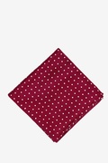 Burgundy with White Dots Pocket Square Photo (0)