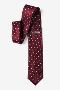 Burgundy with White Dots Tie For Boys Photo (1)