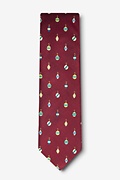 Don't Hate, Decorate Burgundy Tie Photo (1)