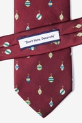 Don't Hate, Decorate Burgundy Tie Photo (3)