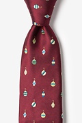 Don't Hate, Decorate Burgundy Tie Photo (0)