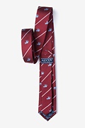 Extra Trunk Space Burgundy Skinny Tie Photo (1)