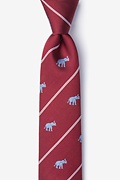 Extra Trunk Space Burgundy Skinny Tie Photo (0)