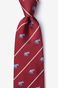 Extra Trunk Space Burgundy Tie Photo (0)