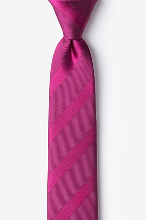 _Granham Burgundy Skinny Tie_