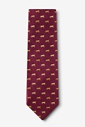 Hold Your Horses Burgundy Tie Photo (1)