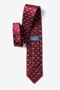 Hold Your Horses Burgundy Tie Photo (2)