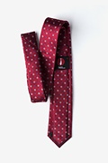 Hoste Burgundy Skinny Tie Photo (1)