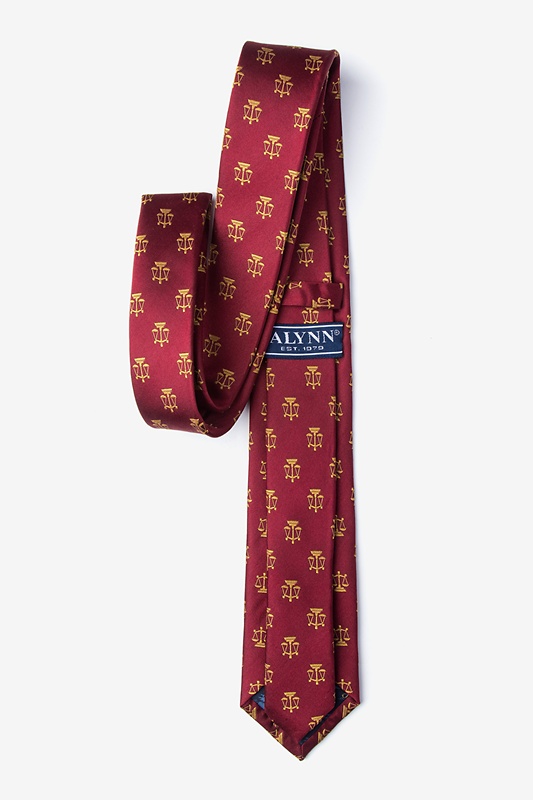 Burgundy Justice Served Skinny Tie Lawyer Skinny Tie
