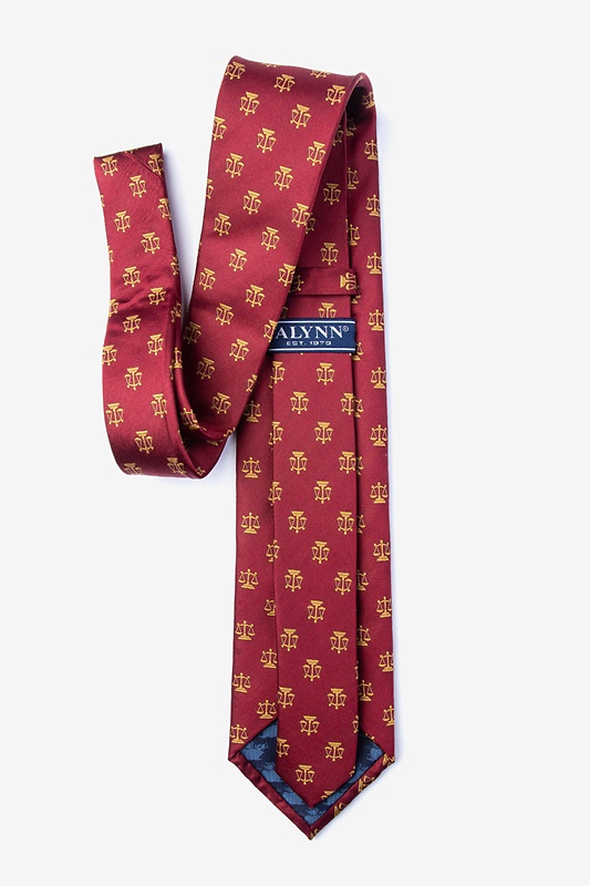 Burgundy Justice Served Extra Long Tie Lawyer Extra Long Tie