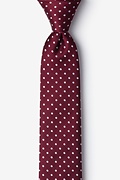 Misool Burgundy Skinny Tie Photo (0)