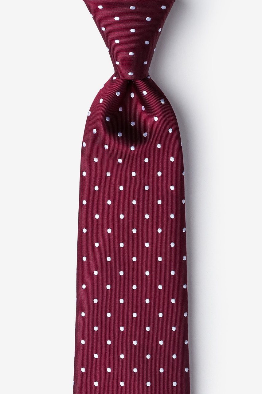 Burgundy Silk Richards Extra Long Tie