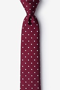 Richards Burgundy Skinny Tie Photo (0)