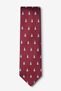 Snowed Under Burgundy Tie Photo (1)