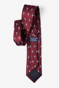 Snowed Under Burgundy Tie Photo (2)