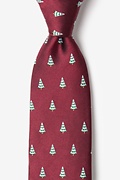 Snowed Under Burgundy Tie Photo (0)