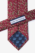 Under the Mistletoe Burgundy Tie Photo (2)