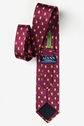 Whiskey & Stogies Burgundy Extra Long Tie Photo (2)