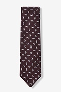 Burgundy Bucharest Paisley Tie Photo (1)