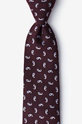 Burgundy Bucharest Paisley Tie Photo (0)