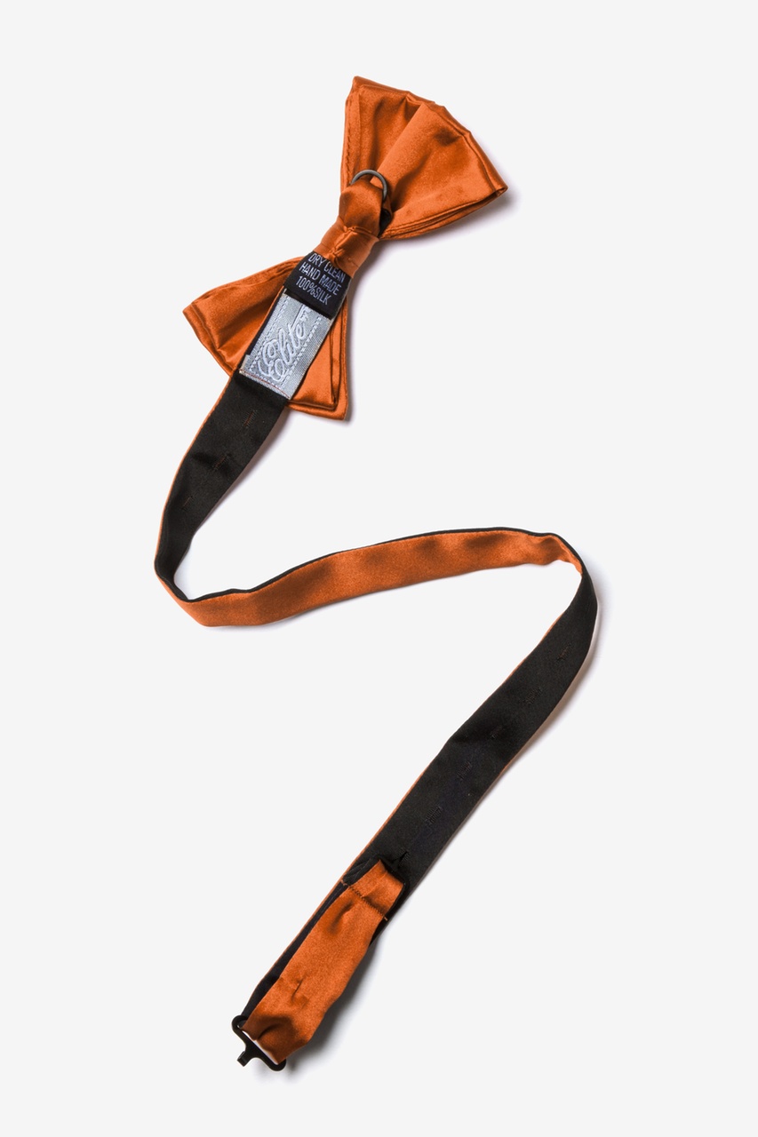 Burnt Orange Pre-Tied Bow Tie Photo (1)