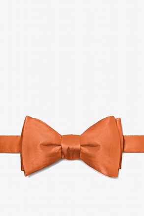 Burnt Orange Self-Tie Bow Tie