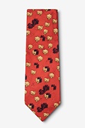 Mad Cow Burnt Orange Tie