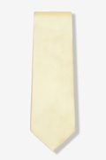 Butter Yellow Textured Extra Long Tie Photo (1)