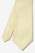 Butter Yellow Textured Extra Long Tie Photo (2)