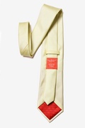 Butter Yellow Textured Extra Long Tie Photo (3)