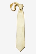 Butter Yellow Textured Extra Long Tie Photo (4)