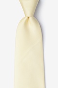 Butter Yellow Textured Extra Long Tie Photo (0)