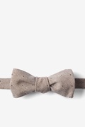 Camel Warner Cotton Polka Dots Batwing Bow Tie Photo (0)