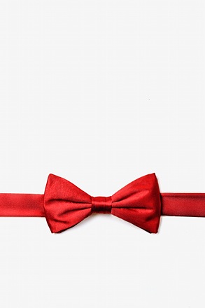 Candy Apple Red Bow Tie For Boys