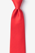 Candy Apple Red Extra Long Tie Photo (0)