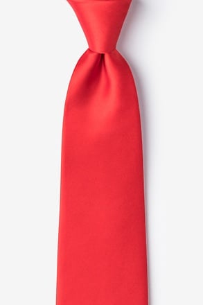 _Candy Apple Red Extra Long Tie_