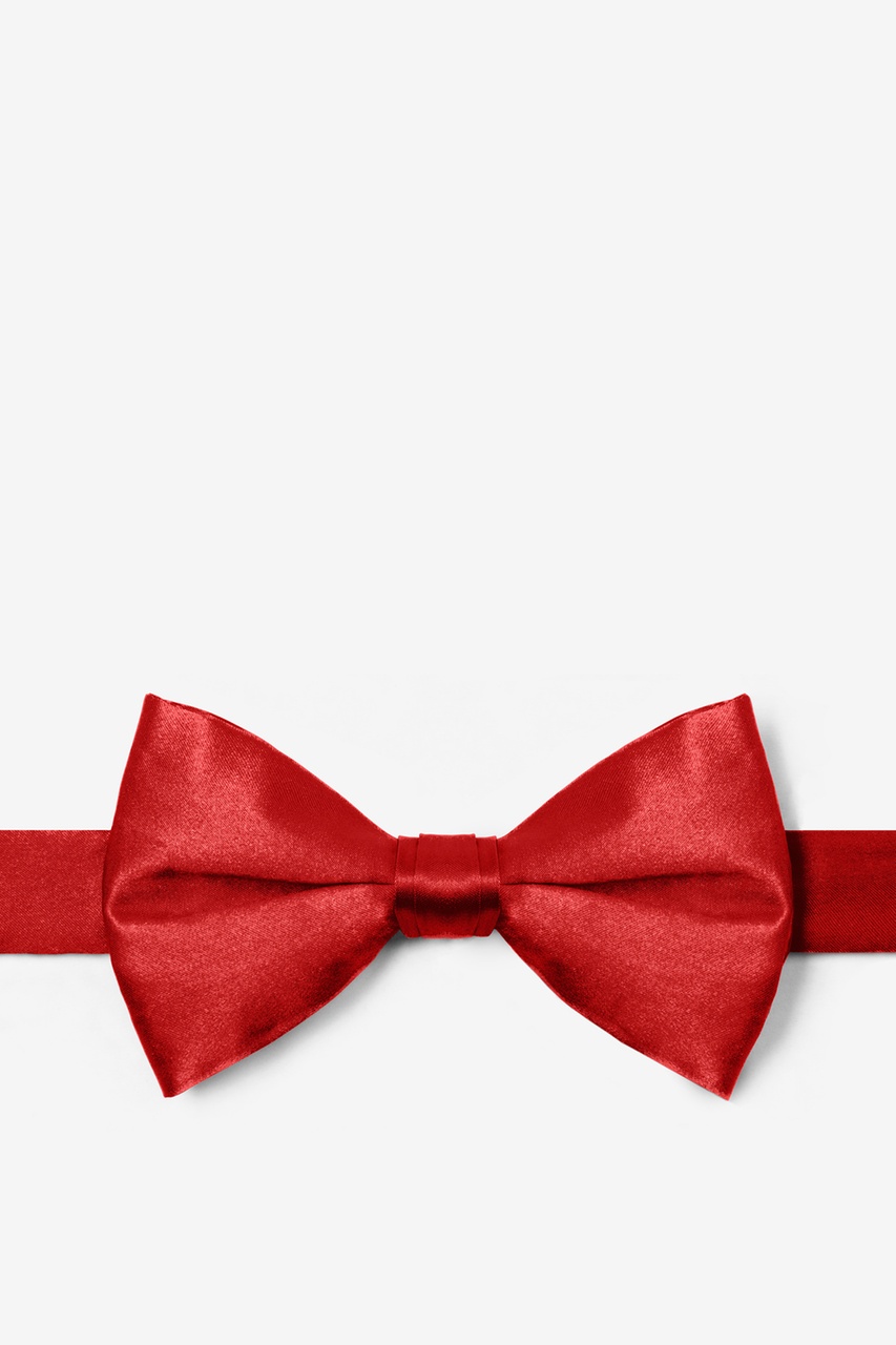 Candy Apple Red Pre-Tied Bow Tie Photo (0)
