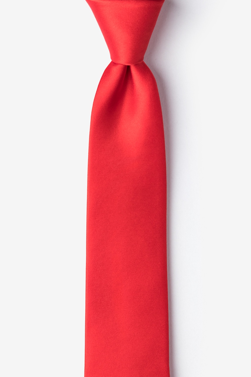 Candy Apple Red Skinny Tie Photo (0)