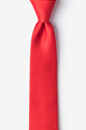 Candy Apple Red Skinny Tie