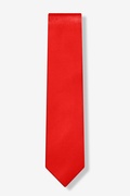 Candy Apple Red Tie For Boys Photo (1)