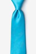 Caribbean Blue Extra Long Tie Photo (0)