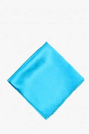 _Caribbean Blue Pocket Square_