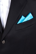 Caribbean Blue Pocket Square Photo (2)