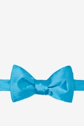 Caribbean Blue Self-Tie Bow Tie Photo (0)