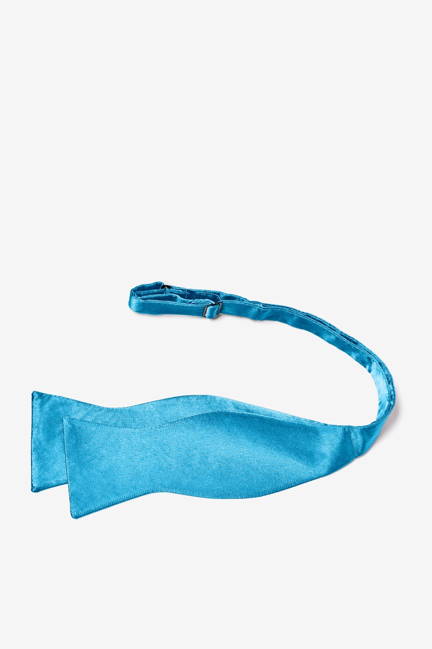 Caribbean Blue Self Tie Bow Tie | Ties.com