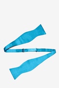 Caribbean Blue Self-Tie Bow Tie Photo (1)