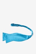 Caribbean Blue Self-Tie Bow Tie Photo (2)