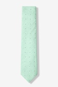 Celadon Warner Cotton Polka Dots Skinny Tie Photo (0)